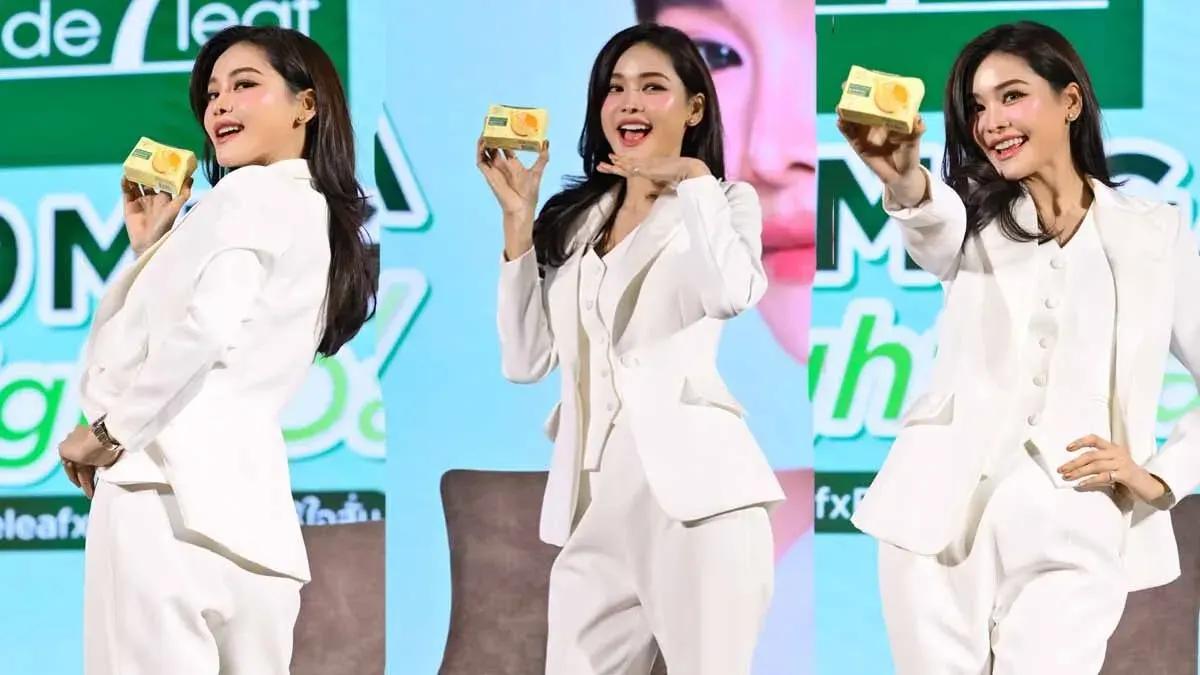 Engfa Dances to Viral Hit at De Leaf Beauty Launch