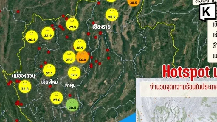 Chiang Mai air quality improves as hotspots decline