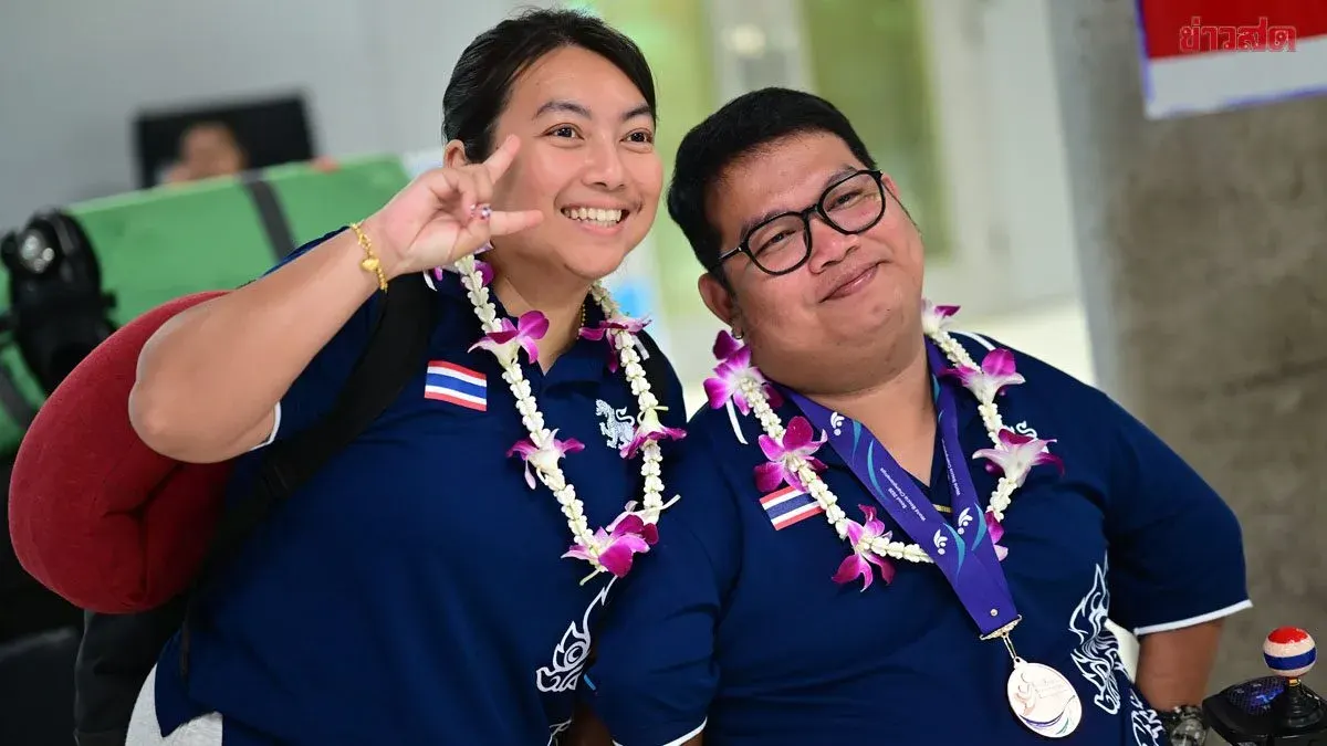 Thai Boccia Stars Return Home With World Championship Medals
