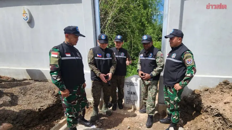 ASEAN Observer Team Inspects Thai-Cambodian Border