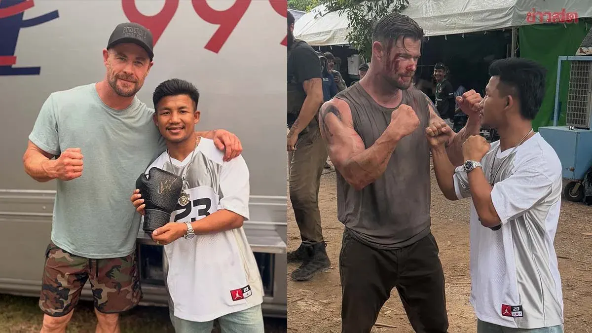 Chris Hemsworth Praises Thai Fighter Rodtang on Instagram