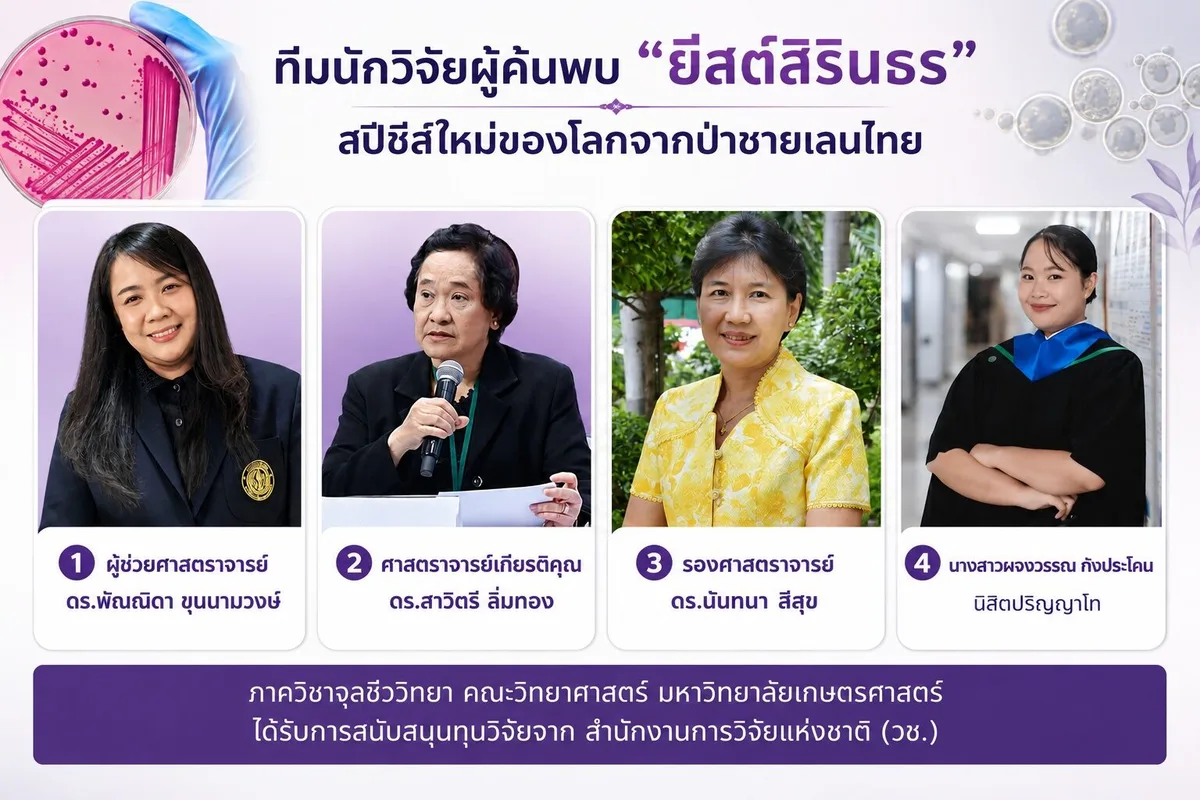 Kasetsart University Researchers Discover New Yeast Species