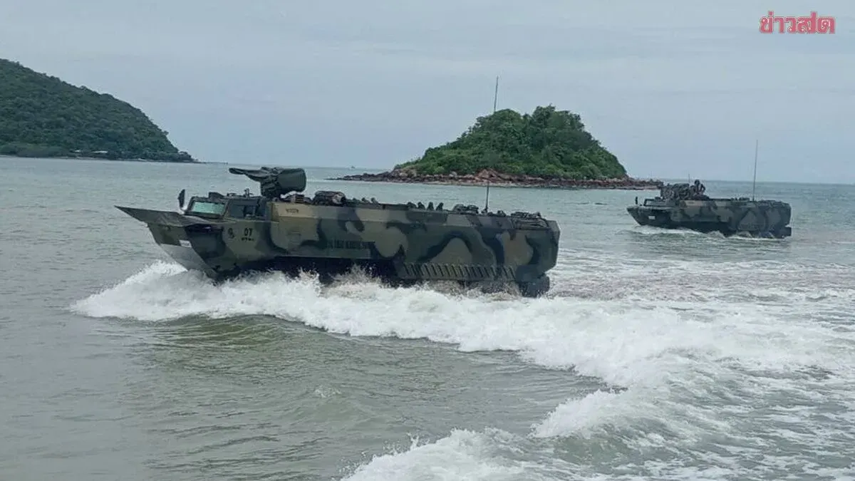 Royal Thai Navy Explains AWAV 8×8 Amphibious Vehicle Procurement to Strengthen Eastern Border Defense