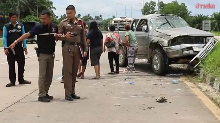 One Dead, Four Injured in Chumphon Intersection Collision