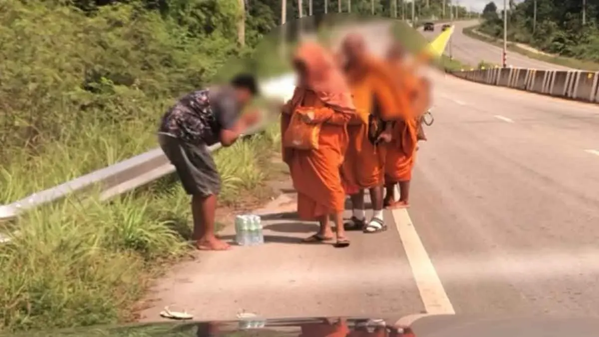 Dashcam Captures Man's Merit-Making Minutes Before Tragedy