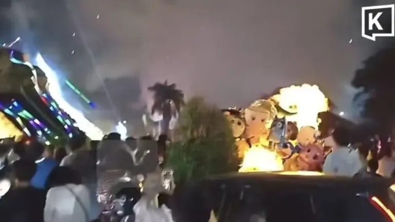 Firework Sparks Ignite Gas Balloons, Injuring Several at Lamphun Festival