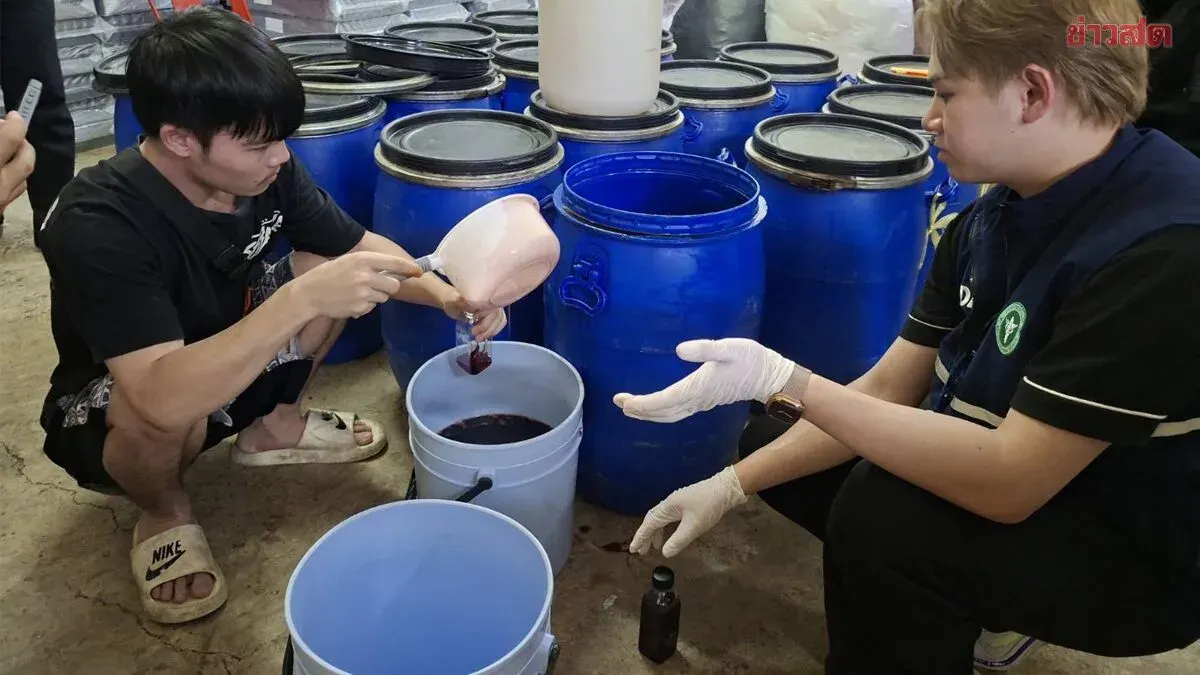 Police Bust Massive Counterfeit Cough Syrup Factory Across Thailand