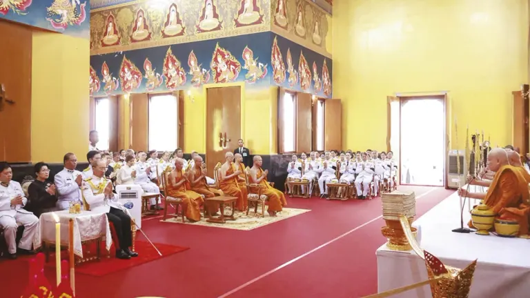 Royal Merit-Making Ceremony Honors Late Kings at Khao Sukkim Temple