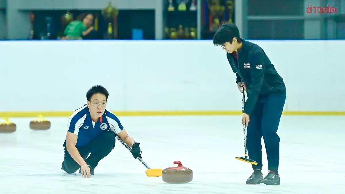 Olympic Bronze Medallist Lek Defends Thai Curling Mixed Doubles Title
