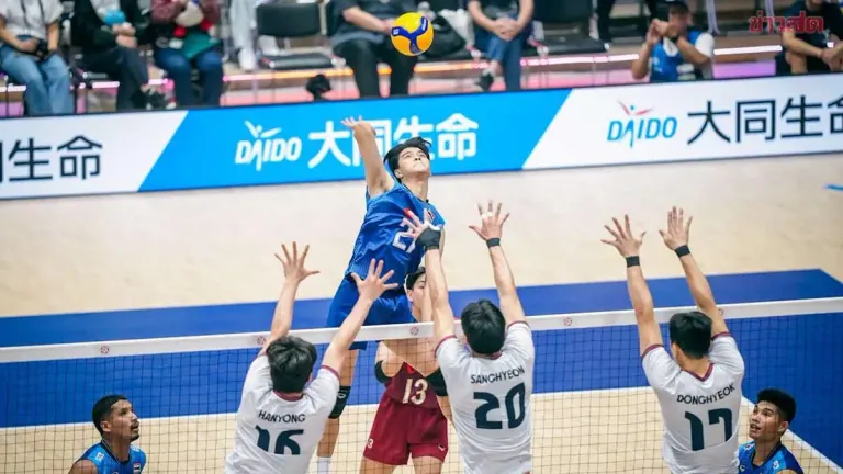 Thai Men's Volleyball Beats South Korea in Five-Set Thriller