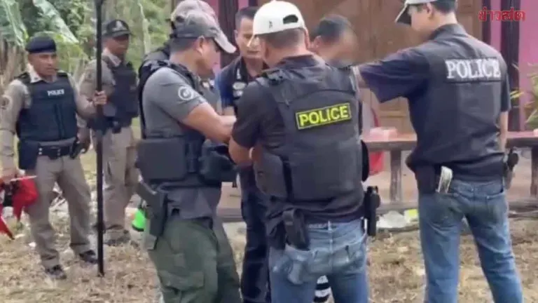 Man Arrested After Firing Gun Inside Home in Phatthalung
