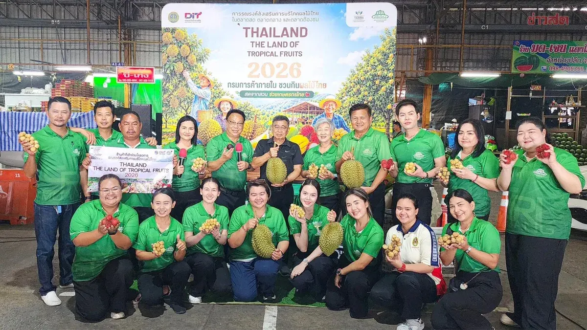 Thai Tropical Fruit Campaign Launches at Ratchaburi Market