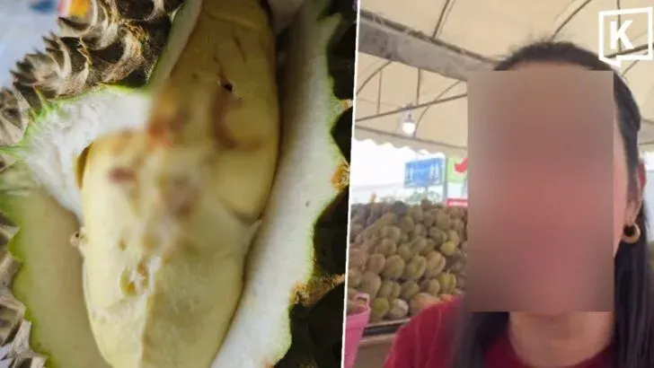 Durian Vendor Defends Quality After Worm Complaint Goes Viral