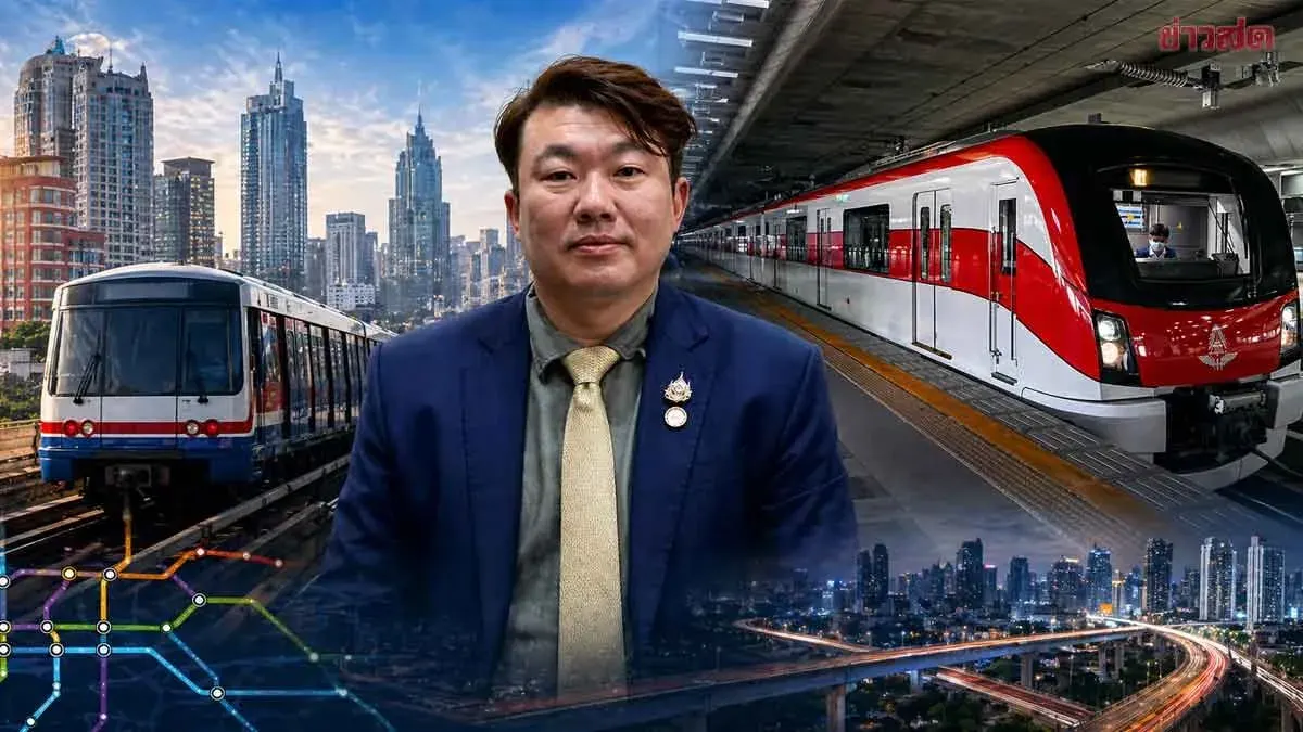 Siripong Pushes 40-Baht Electric Train Fare, Public Hearing Set for September—Building Rail System as Core Network