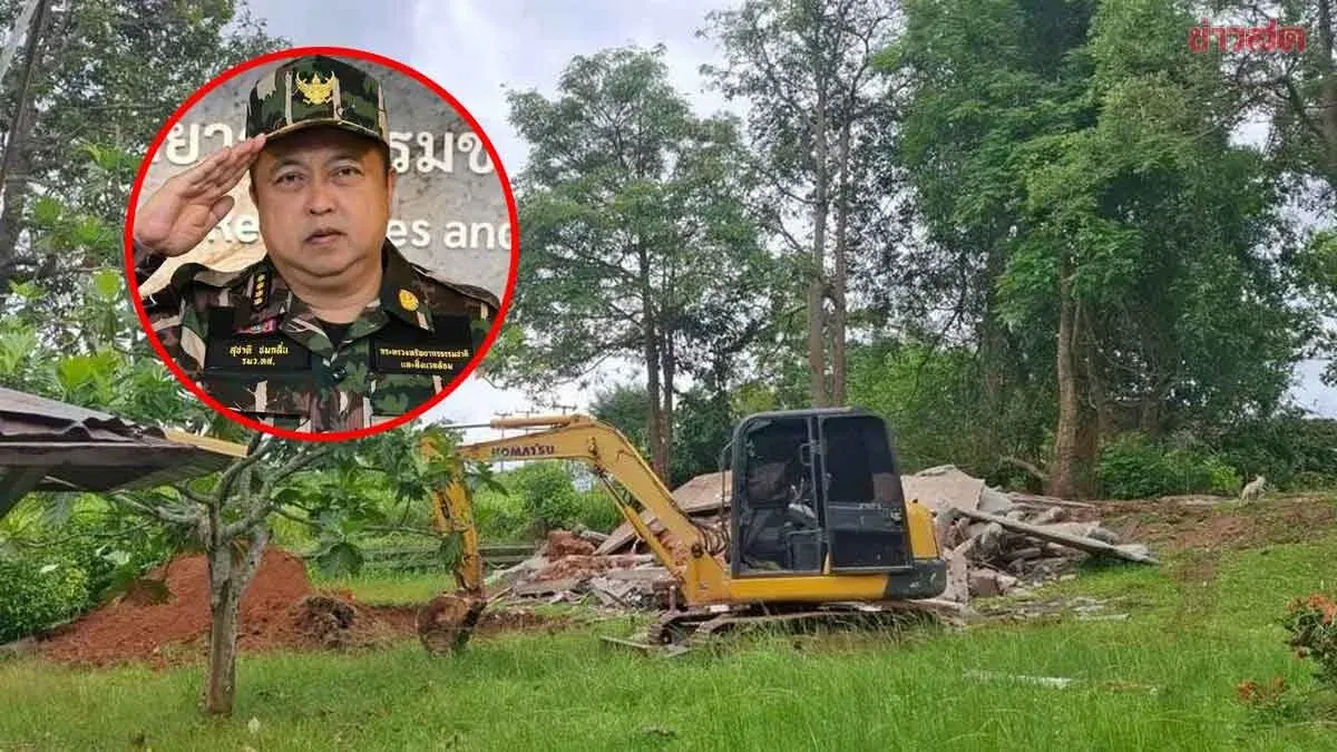 Sixth Resort Owner Agrees to Demolish Illegal Structures in Thab Larn