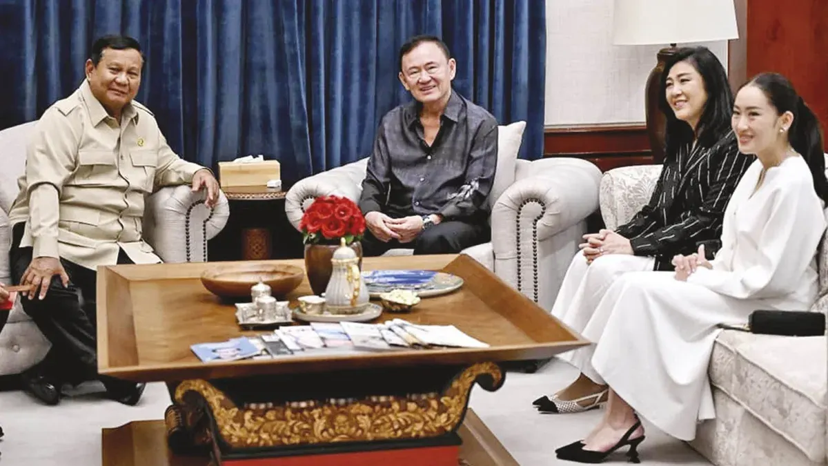 Thaksin, Yingluck, Phaetongtan Meet Indonesia's President
