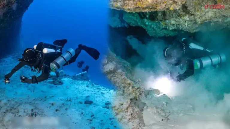 Images reveal deadly underwater cave in the Maldives where five Italian divers lost their lives to zero visibility and disorientation