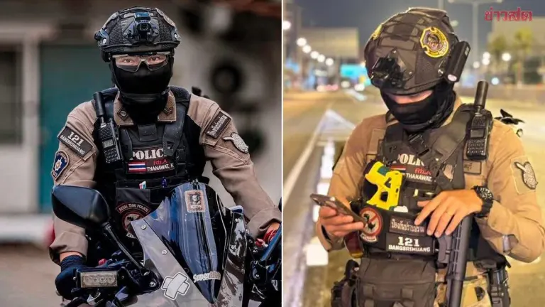 Nonthaburi Police Officer Dies in Motorcycle Crash After Promotion