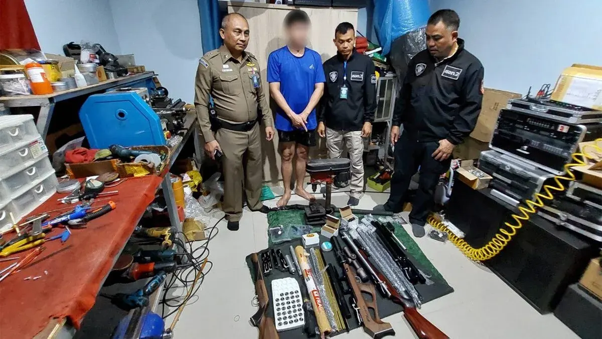 Plaeng Yao Man Arrested for Making, Selling Homemade Air Guns Online