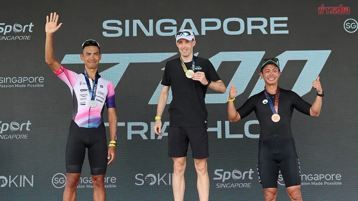 Navy Athlete 'Chai Mai' Finishes 83km Long Duathlon with Second Place Age Group Finish at T100 Triathlon World Tour Singapore 2026