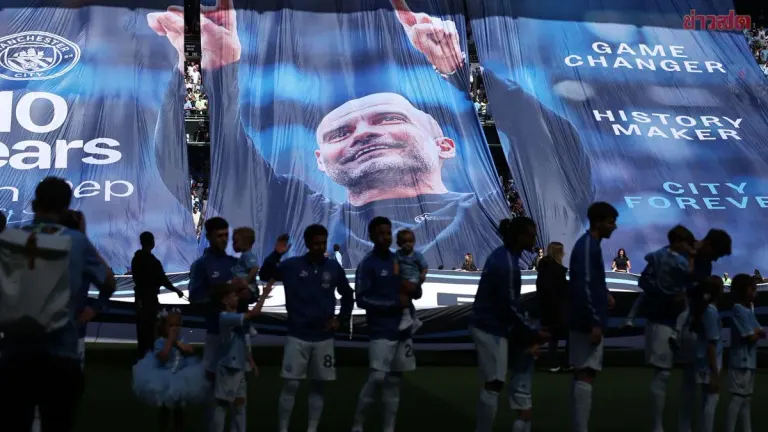 Manchester City to rename north stand after Pep Guardiola following manager's departure