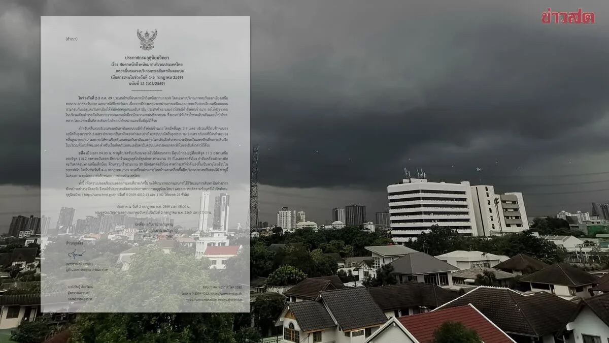 Thailand Braces for Severe Storms, Flash Floods