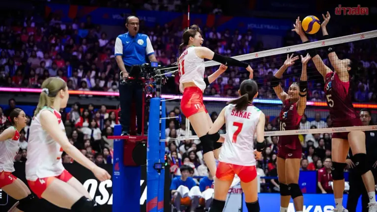 Thai Women's Volleyball Falls To Japan In VNL 2026