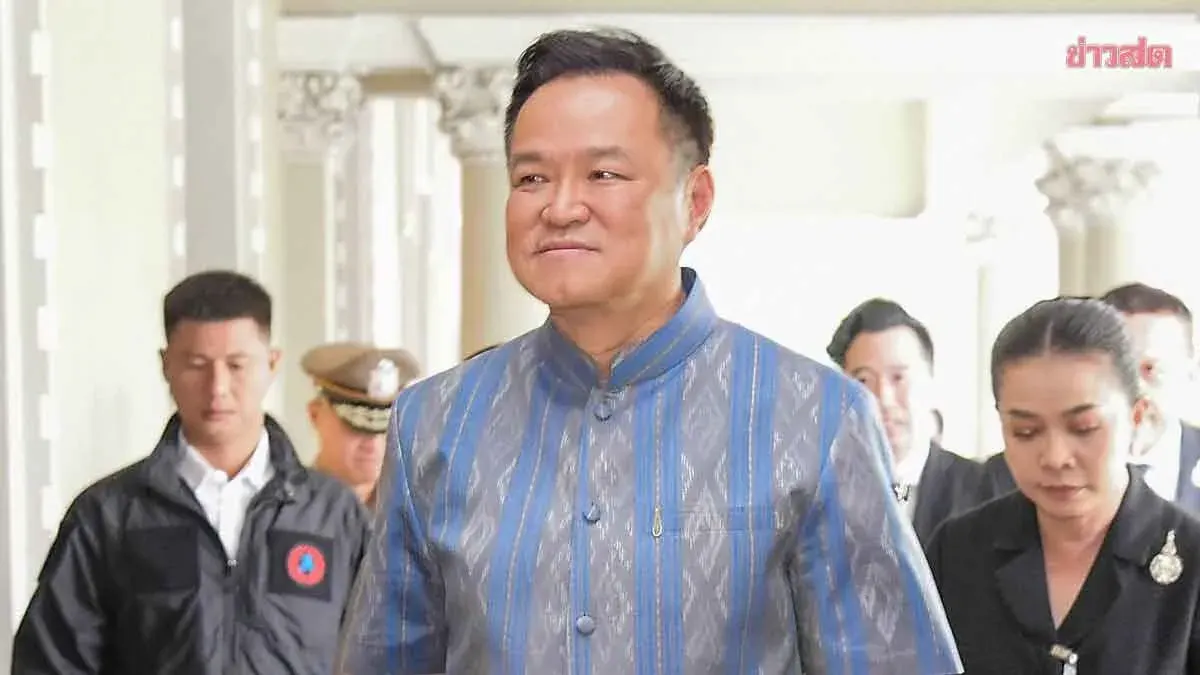 PM Anutin Cancels F-16 Flight, Visits Air Base