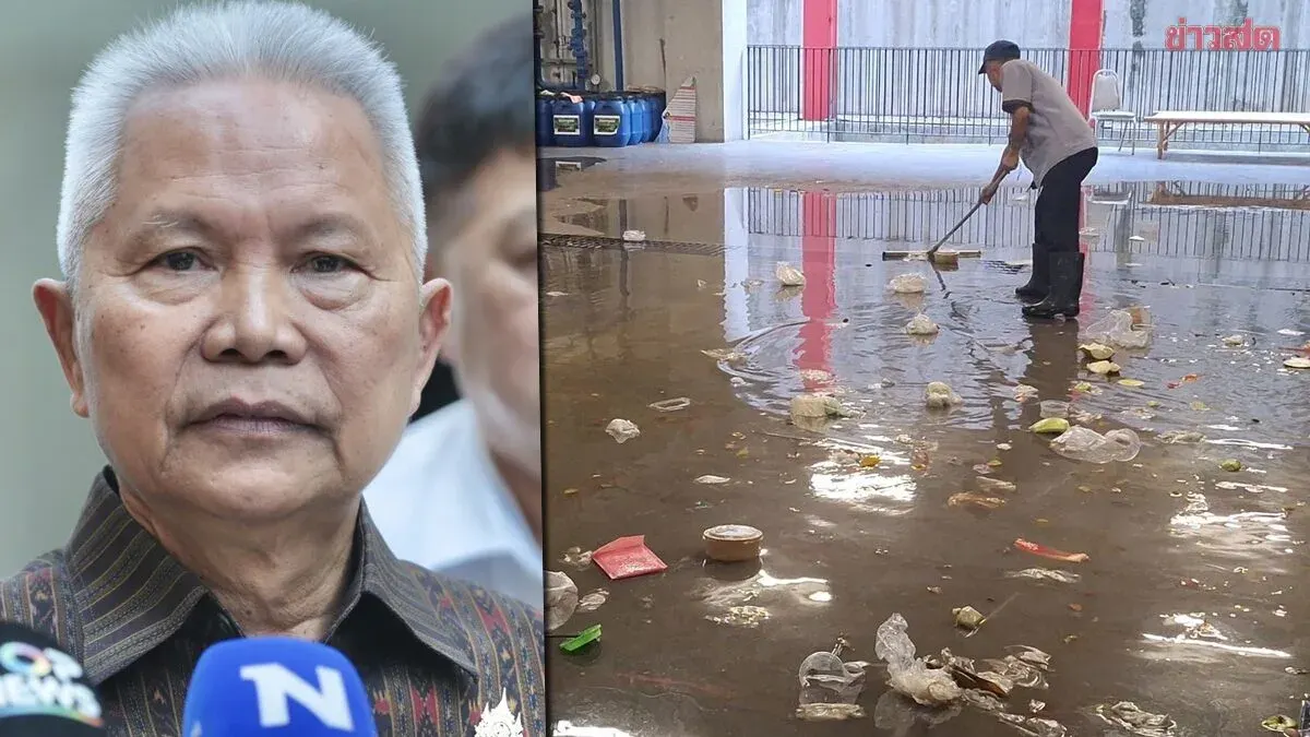 Sophorn Confirms Flooding and Floating Debris in Parliament Building Caused by Heavy Rainwater, Orders Improvements