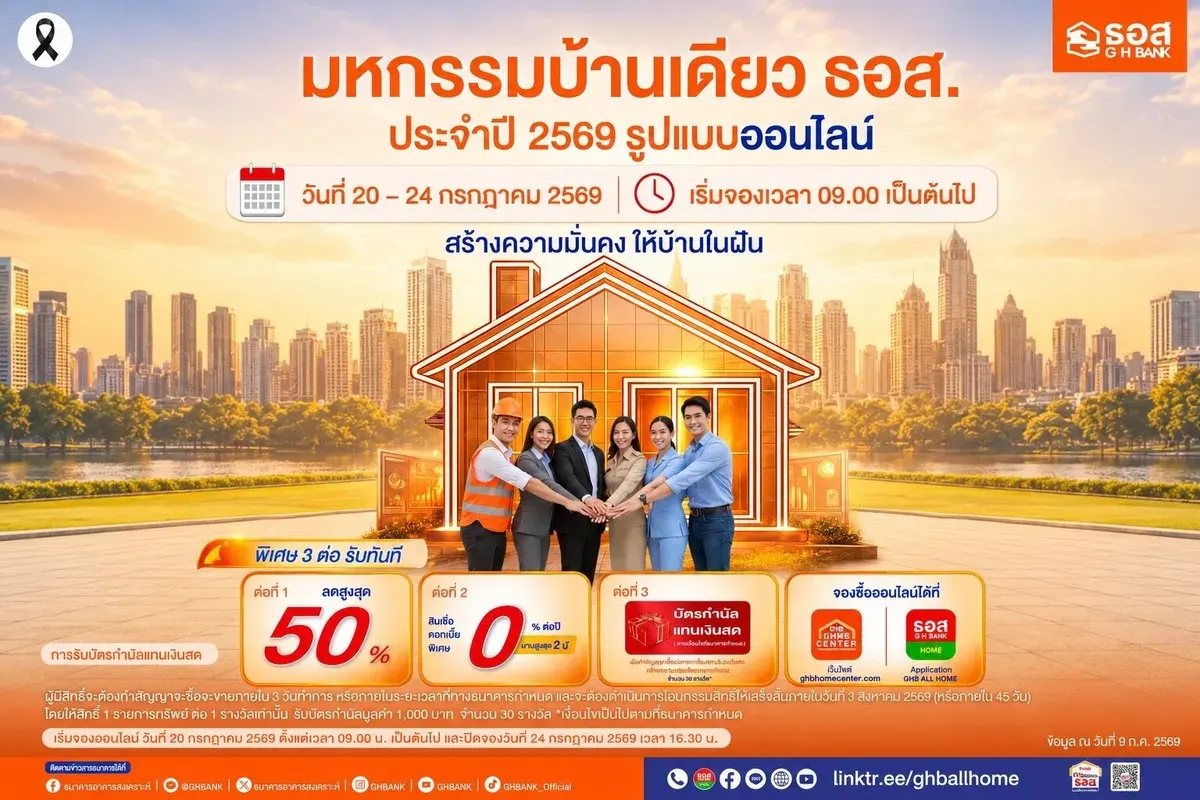 Thai Bank Launches Online House Fair With 0% Interest