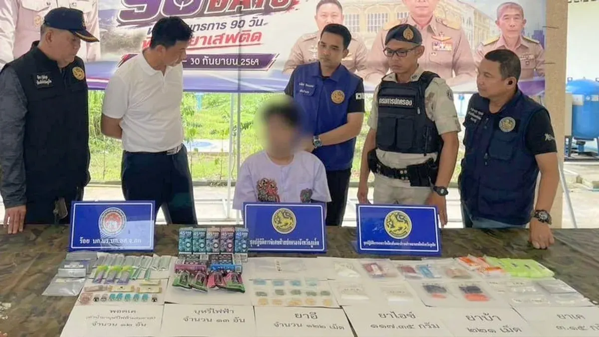 Police Seize Meth, Ecstasy in Phuket Town Drug Raid