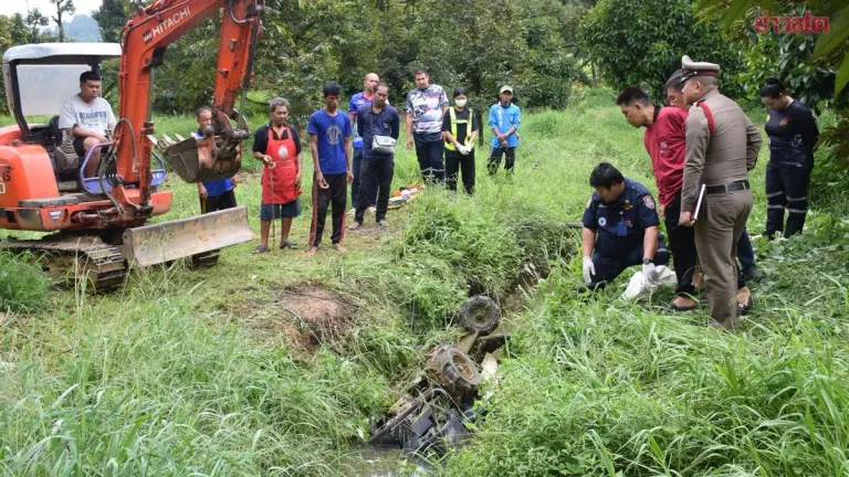 Durian Farmer Dies After Mower Flips Into Canal