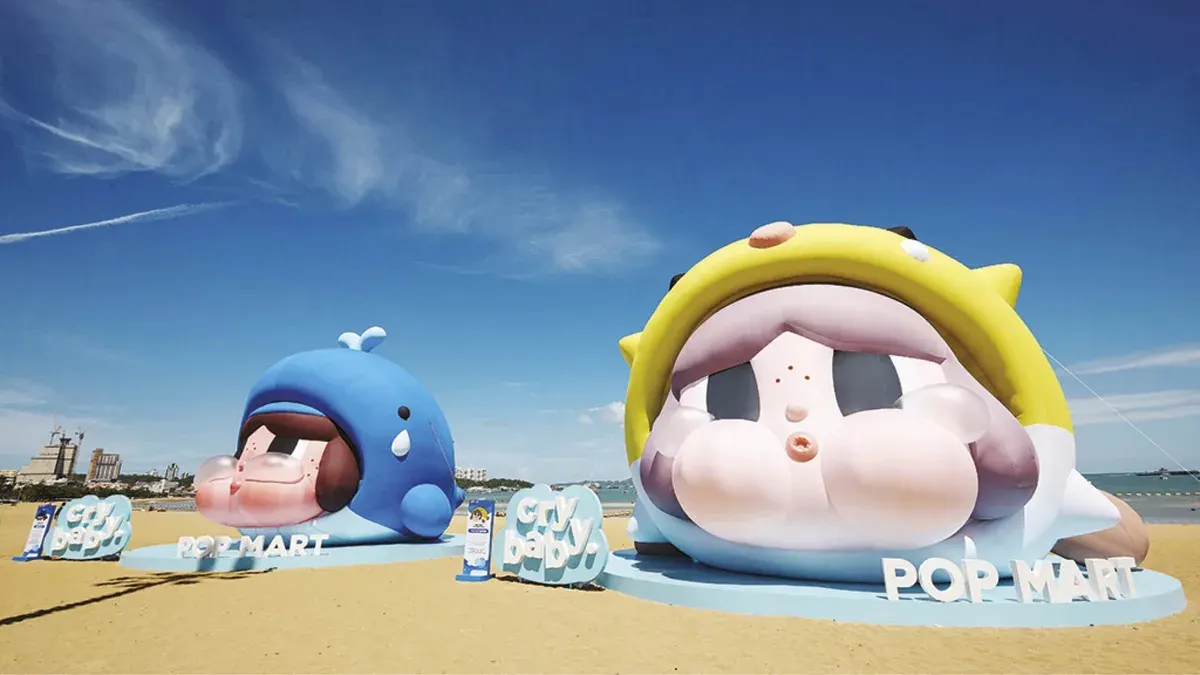 Pattaya Unveils World's First Giant CRYBABY Beachfront Art Installation