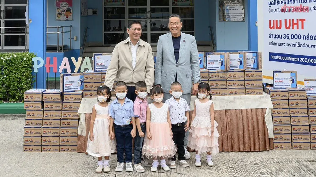 Srettha Pushes Milk Purchases to Aid Dairy Farmers and Feed Vulnerable Children