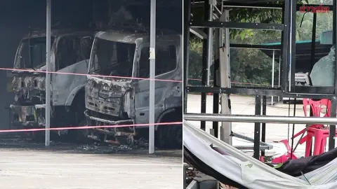 Gang of 15 Attacks Pattani Subdistrict Office, Sets Fires and Plants Bombs