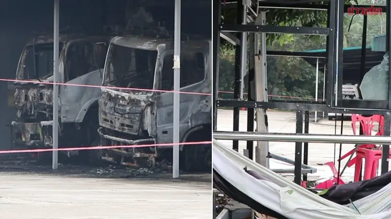 Gang of 15 Attacks Pattani Subdistrict Office, Sets Fires and Plants Bombs