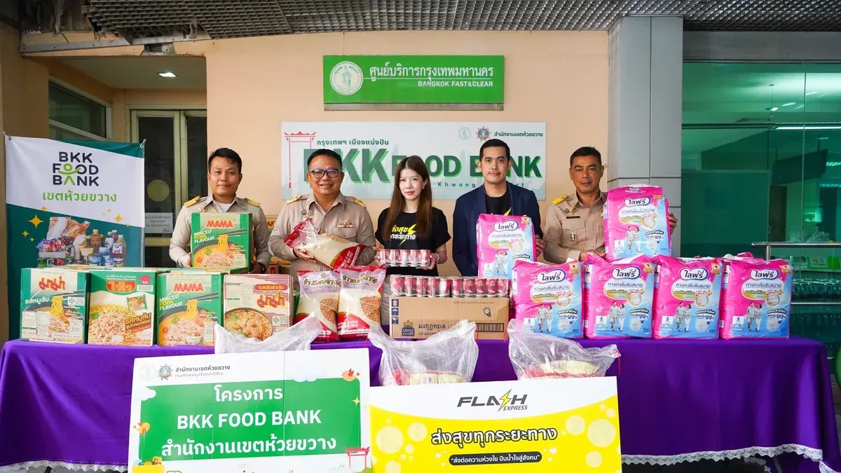 Flash Express Continues Bangkok Food Bank Support