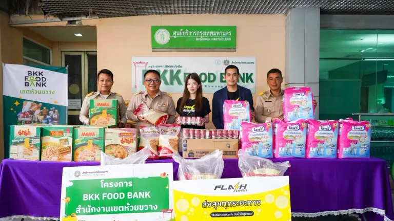 Flash Express Continues Bangkok Food Bank Support