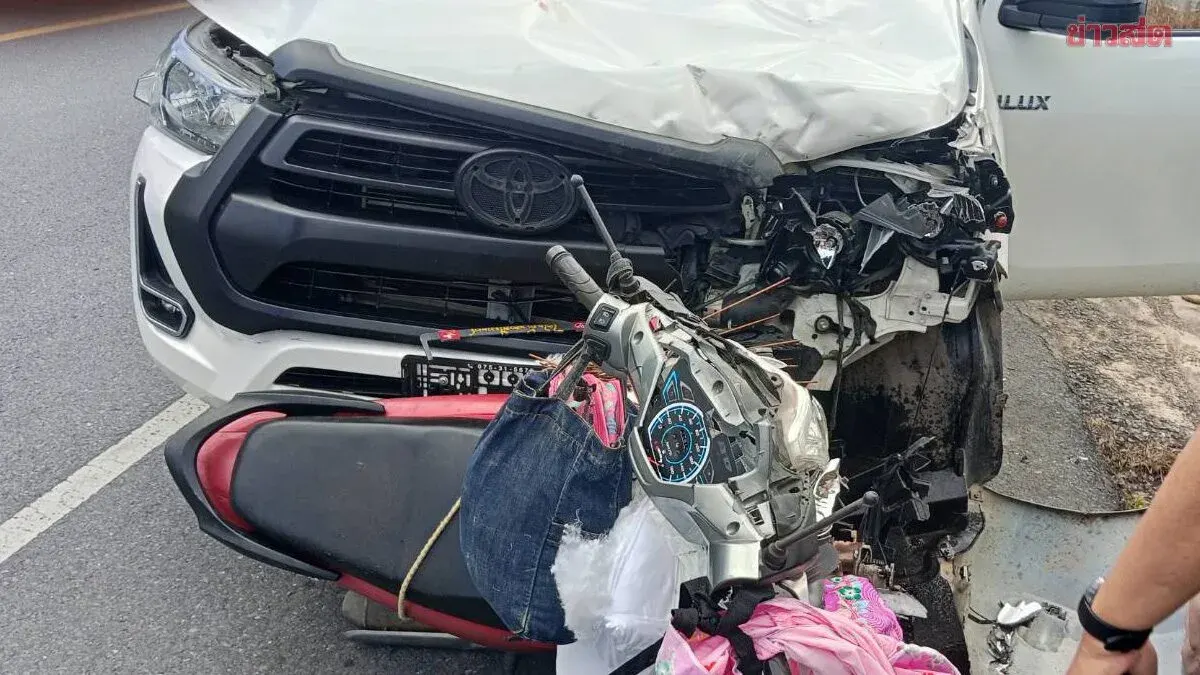 Pickup Truck Hits Motorcyclist at High Speed; Woman, 38, Killed