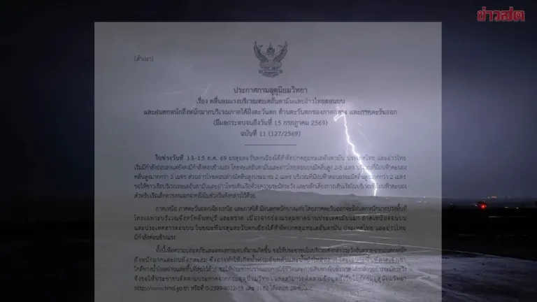 Meteorology Bureau Issues Final Heavy Rain Warning for 33 Provinces