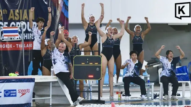 Thailand Women Win Silver at Asian Age Group Water Polo Championships